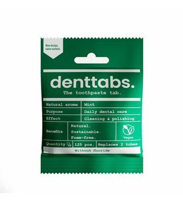 DENTTABS přírodní zubní pasta v tabletách bez fluoridu 125 ks